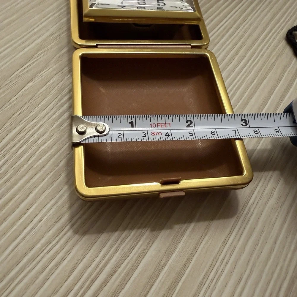 Westclox Folding Portable Travel Alarm Clock Brown Works Luminous Hands‎ Vintage
